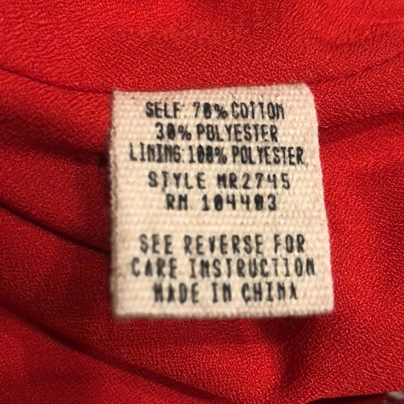 Moon River Chevron Fringe Red White Vintage Style Shorts Small NWOT - Picture 6 of 6